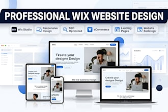 design a modern wix website, wix studio website, or redesign your wix site