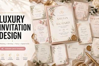 design wedding invitation birthday invitation party and digital invitation card