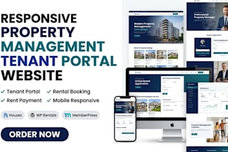 build property management, tenant portal, rental, landlord website with booking