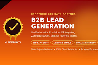 do b2b lead generation with icp targeting and verified email lists