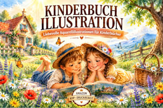 liebevolle aquarell illustrationen fur kinderbucher