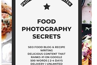 write SEO food blog post and recipe article