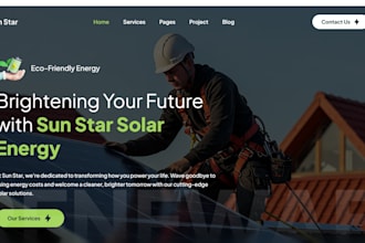 design wix solar landing page wix solar panel website wix off grid solar website