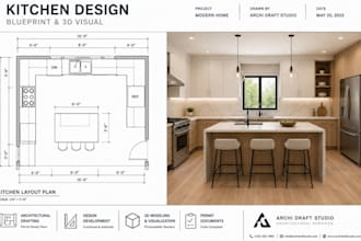 draw kitchen remodeling construction drawings floor plans city permit blueprints