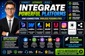 integrate microsoft dynamics webflow luma murf udio instagram retell ai botpress