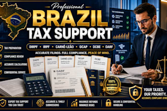 prepare brazil dirpf, irpf, carne leao, gcap, dcbe and darf tax support
