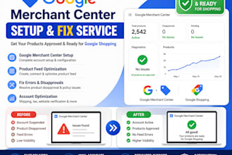 setup google merchant center, fix gmc suspension gmc misrepresentation
