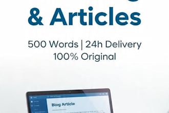 write SEO blog posts and game articles with 24 hour delivery