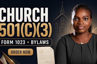 form your church nonprofit and file form 1023 or 1023ez for 501c3 tax exemption