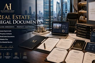 draft real estate contracts, lease agreements, property documents and legal form