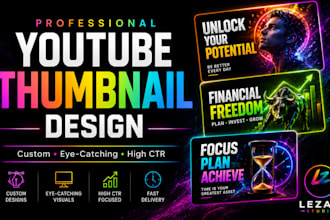 create a professional youtube thumbnail that attracts clicks