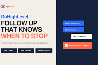 build gohighlevel crm workflow, ghl automation with lead follow up system