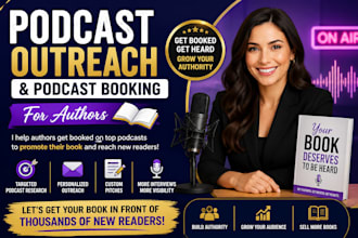 do podcast outreach and book podcast interviews to promote your book
