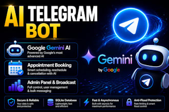 build an ai telegram bot with booking and gemini