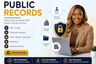 manually create accounts on various public records for you
