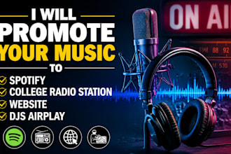 promote your music to spotify college radio station website djs airplay