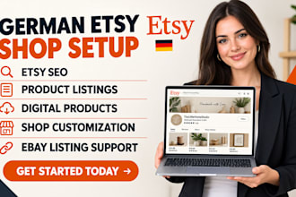 set up a german etsy shop SEO etsy create product listing optimization etsy shop
