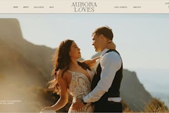 build squarespace wedding website rsvp page registry photo gallery website