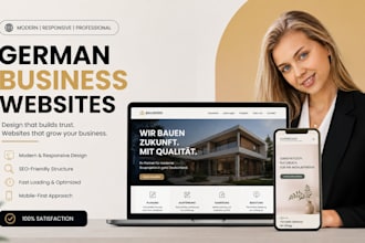 design german website development for modern business websites
