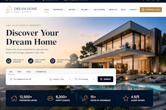 build squarespace real estate website agency website mls property list website