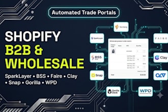 setup shopify wholesale sparklayer sami bss b2b wpd clay snap gorilla faire easy