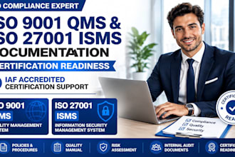 provide iso 9001 qms and iso 27001 isms docs, iaf accredited certification