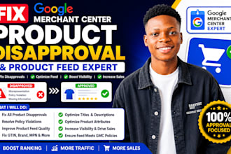 fix product disapproval google merchant center suspension solve product feed