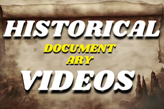 create documentary history bible video cinematic history video for youtube