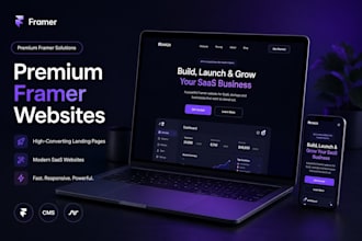 build a premium framer website, landing page or saas website