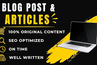 be your article and blog post writer