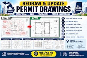 redraw michigan and indiana permit drawings