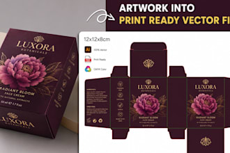 recreate ai generated artwork into print ready vector files using illustrator