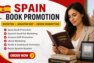 do spain book promotion, ebook marketing, booktok spain, amazon KDP promotion