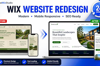 wix website redesign, wix redesign, wix website design, wix website redesign