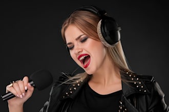 sing groovy house music as a german female singer for electro, tech, afro house