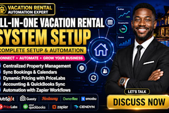 setup hubspot guesty hostaway ownerrez smoobu pricelabs quickbooks zapier cendyn