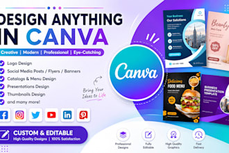 design canva templates for instagram, social media, business, and branding