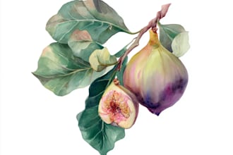 paint watercolor flowers and botanical illustrations