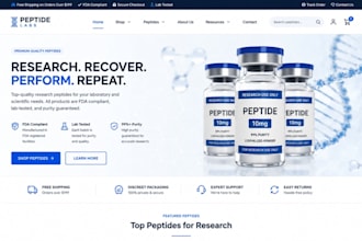 design research use fda complaint peptide website, peptide store on woo commerce