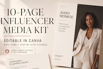 design an eye catching ugc media kit that grabs brand manager attention