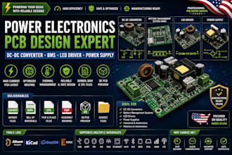 design dc dc converter bms led driver and power supply pcb boards