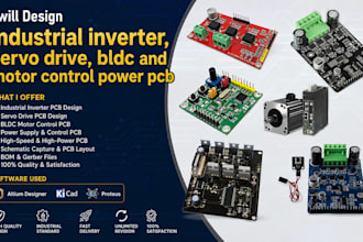 design industrial inverter, servo drive, bldc and motor control power pcb