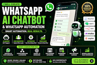 create whatsapp ai chatbot whatsapp whatsapp automation many chat wati make n8n