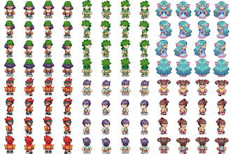 pixel art asset packs and tilesets rpg maker, 2d game assets and environments