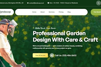 design wix arborist website wix land clearing wix emergency tree removal website