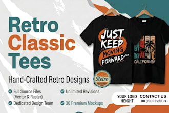 design retro vintage tshirt