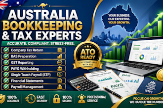 do australia bookkeeping company income tax gst payg withholding tax return
