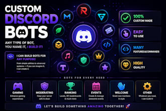 create a custom discord bot or app for your server