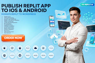 publish replit app to ios android migrate replit to wordpress fix replit ai