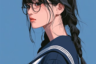 do a anime character